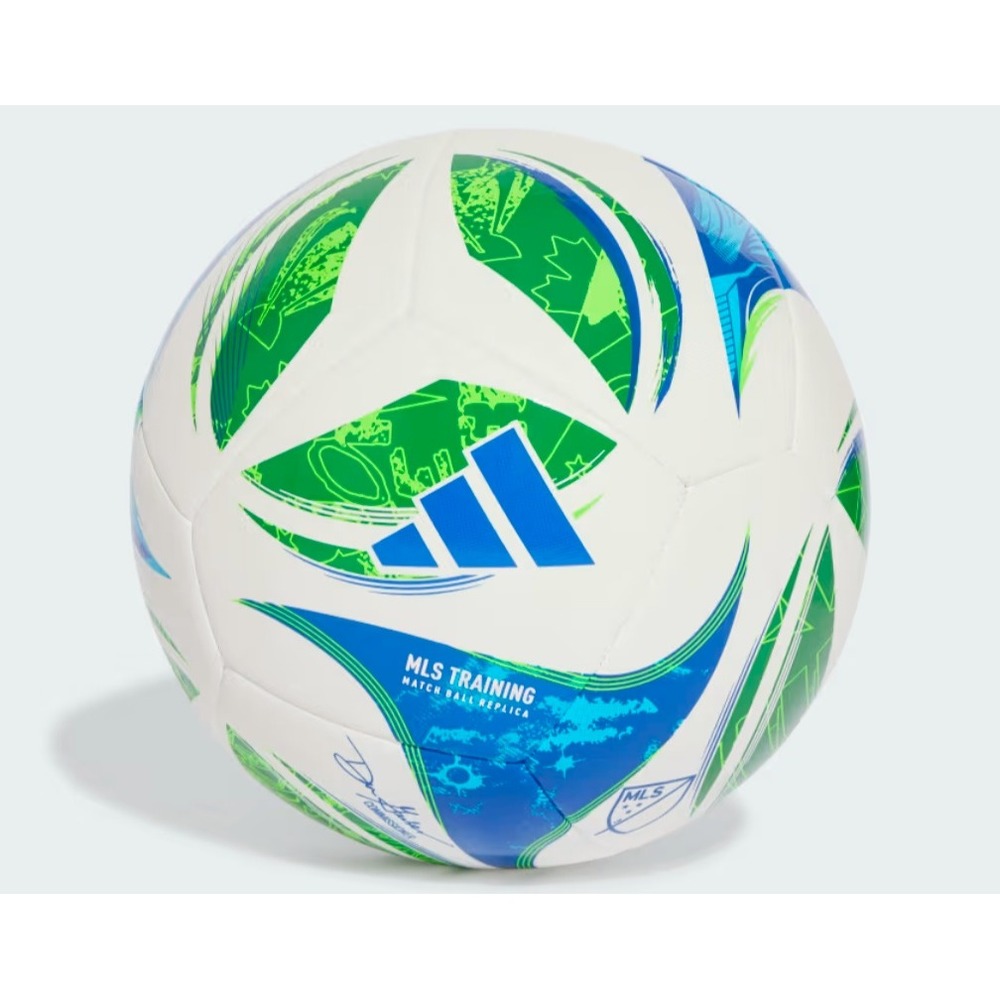 Adidas MLS Club Soccer Ball Size 5 White‎ Green Blue 30 Year Anniversary JH1308